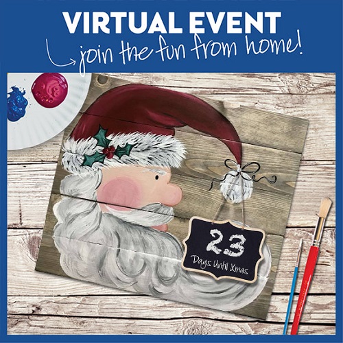 Old World St Nick Wood Pallet - Live Virtual Event or Watch Recording Later